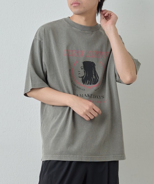 COLONY 2139(コロニートゥーワンスリーナイン)の「RISEカスレフェードTEE(Tシャツ/カットソー・メンズ・グレー/ブラック・MEDIUM/LARGE)」の20枚目の写真