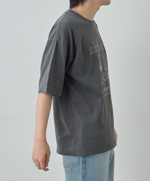 COLONY 2139(コロニートゥーワンスリーナイン)の「RISEカスレフェードTEE(Tシャツ/カットソー・メンズ・グレー/ブラック・MEDIUM/LARGE)」の22枚目の写真