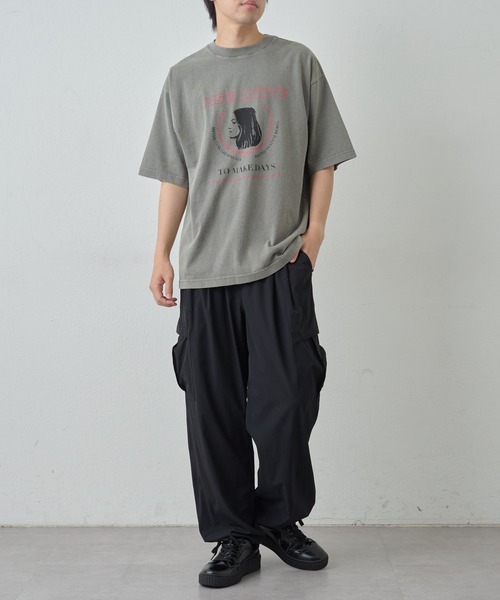 COLONY 2139(コロニートゥーワンスリーナイン)の「RISEカスレフェードTEE(Tシャツ/カットソー・メンズ・グレー/ブラック・MEDIUM/LARGE)」の12枚目の写真