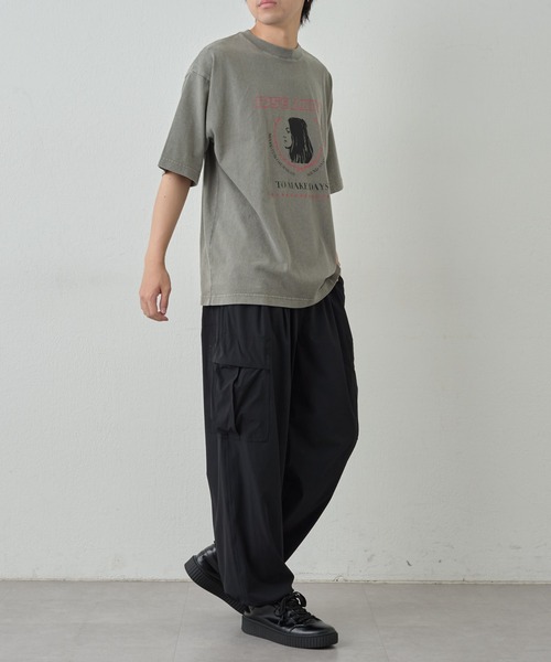 COLONY 2139(コロニートゥーワンスリーナイン)の「RISEカスレフェードTEE(Tシャツ/カットソー・メンズ・グレー/ブラック・MEDIUM/LARGE)」の9枚目の写真