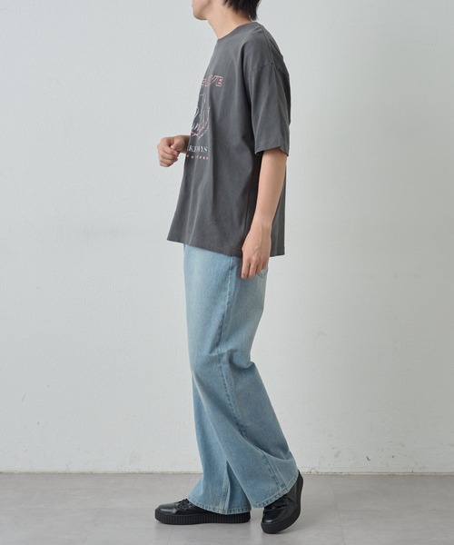 COLONY 2139(コロニートゥーワンスリーナイン)の「RISEカスレフェードTEE(Tシャツ/カットソー・メンズ・グレー/ブラック・MEDIUM/LARGE)」の15枚目の写真