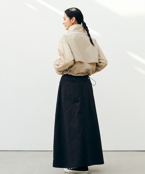 KELTY（ケルティ）の「KELTY/ケルティ ショートスタンドブルゾン（ブルゾン・レディース・グレイッシュベージュ/カーキ/ブラック/ブルー・FREE）」の9枚目の写真