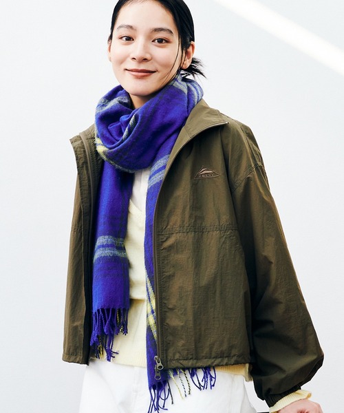 KELTY（ケルティ）の「KELTY/ケルティ ショートスタンドブルゾン（ブルゾン・レディース・グレイッシュベージュ/カーキ/ブラック/ブルー・FREE）」の11枚目の写真