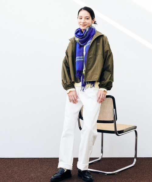 KELTY（ケルティ）の「KELTY/ケルティ ショートスタンドブルゾン（ブルゾン・レディース・グレイッシュベージュ/カーキ/ブラック/ブルー・FREE）」の14枚目の写真