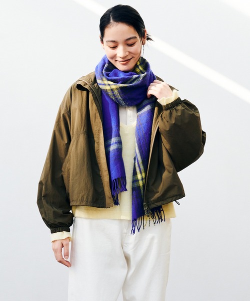 KELTY（ケルティ）の「KELTY/ケルティ ショートスタンドブルゾン（ブルゾン・レディース・グレイッシュベージュ/カーキ/ブラック/ブルー・FREE）」の13枚目の写真