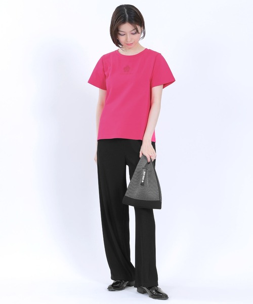 MARY QUANT(マリークワント)の「メッシュニット ミニトート(ハンドバッグ・レディース・グリーン/ブラック×ホワイト/ブラック/フューシャピンク/ネイビー・FREE)」の14枚目の写真