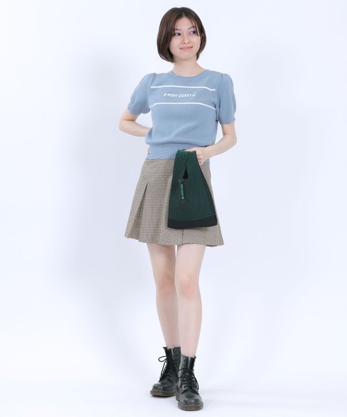 MARY QUANT(マリークワント)の「メッシュニット ミニトート(ハンドバッグ・レディース・グリーン/ブラック×ホワイト/ブラック/フューシャピンク/ネイビー・FREE)」の19枚目の写真