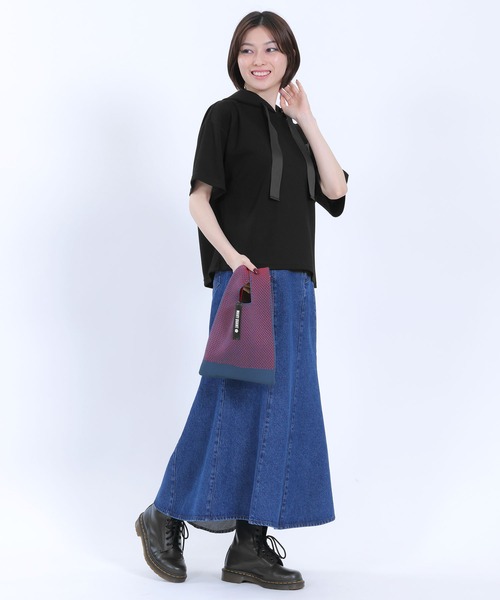 メッシュニット ミニトート（ハンドバッグ）｜MARY QUANT