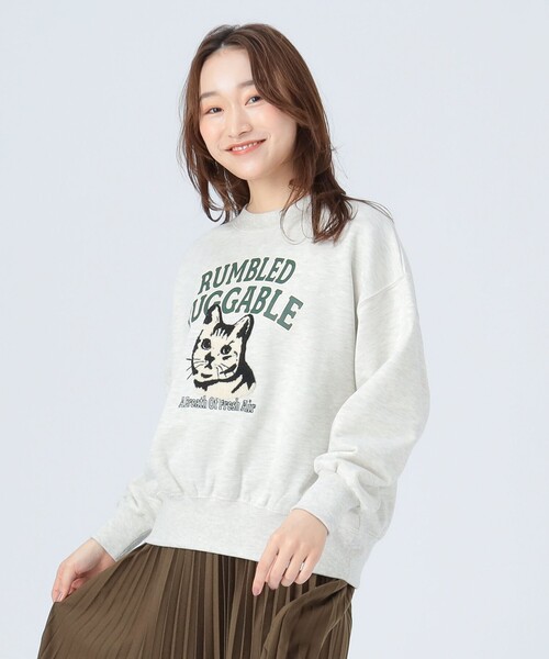 BEAMS別注　刺繍スウェット テーラー東洋 × BEAMS / 別注 刺繍 クルーネック スウェット