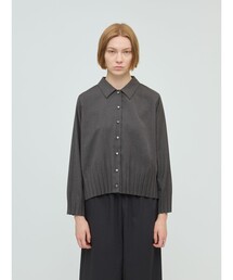 プリーツコットンブラウス sakishimatokyo ブラウス シャツ プリーツフリルブラウス