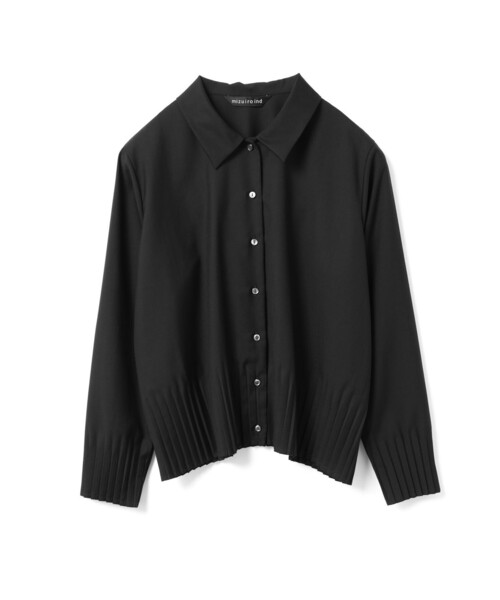 mizuiro ind プリーツヘムシャツ mizuiro ind プリーツヘムシャツ（シャツ/ブラウス）｜mizuiroind
