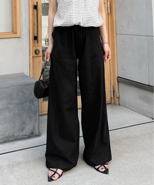 ★定価3,2万★20SS★Theory Luxe★麻 イージーワイドパンツ★40 New Denim | WOMEN（レディース）｜Theory 公式通販サイト