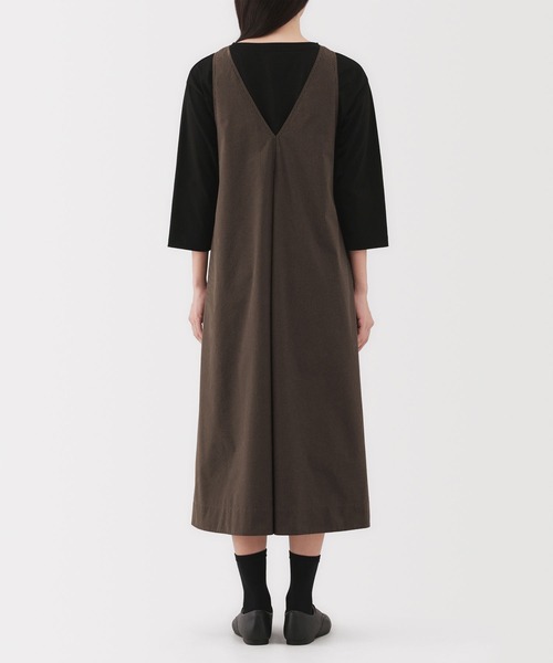 無印良品（ムジルシリョウヒン）の「婦人　乾きやすい　ブロードスリーブレスワンピース（ワンピース・レディース・ブラウン系/ブラック/ネイビー系・M/L/XL/S/XS/XXL）」の14枚目の写真