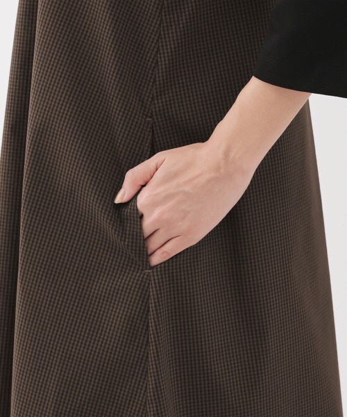 無印良品（ムジルシリョウヒン）の「婦人　乾きやすい　ブロードスリーブレスワンピース（ワンピース・レディース・ブラウン系/ブラック/ネイビー系・M/L/XL/S/XS/XXL）」の15枚目の写真