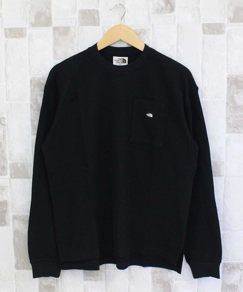 THE NORTH FACE(ザノースフェイス)の「ワンポイントポケット ワッフル ロングスリーブTシャツ WAFFLE L/S R/TEE White Label Korea Line(Tシャツ/カットソー・メンズ・ホワイト/ブラック・M/L/XL)」の7枚目の写真