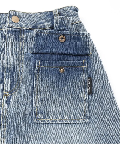 by LOVEiT（バイラビット）の「デニムスカパン（スカート・キッズ・ブルー/グレー・130cm/120cm/150cm/140cm/160cm）」の12枚目の写真