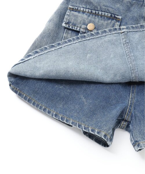 by LOVEiT（バイラビット）の「デニムスカパン（スカート・キッズ・ブルー/グレー・130cm/120cm/150cm/140cm/160cm）」の10枚目の写真