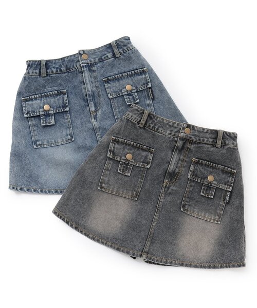 by LOVEiT（バイラビット）の「デニムスカパン（スカート・キッズ・ブルー/グレー・130cm/120cm/150cm/140cm/160cm）」の7枚目の写真