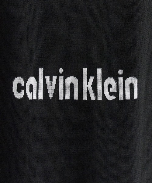Calvin Klein（カルバン・クライン）の「Calvin Klein/カルバンクライン ショートスリーブロゴセーター（ニット/セーター・レディース・グリーン/ブラック・L/M/S）」の6枚目の写真