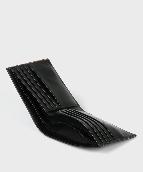 ブライトストライプトリム 2つ折り札入れ【553420 P845CA】（財布