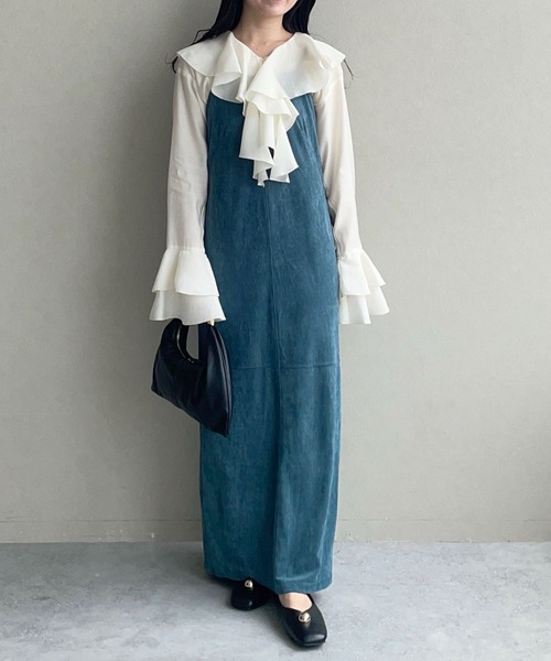 mysty woman(ミスティウーマン)の「ラッフルフリルブラウス 581484(シャツ/ブラウス・レディース・ブラック/オフホワイト・FREE)」の16枚目の写真