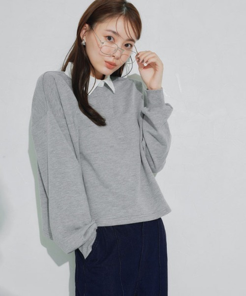 U.S. POLO ASSN.(ユーエスポロアッスン)の「U.S. POLO ASSN. ライトスウェットポロカットソー(Tシャツ/カットソー・レディース・チャコールグレー/ネイビー/ライトグレー・LL/L/M/S)」の7枚目の写真