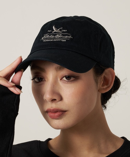 Eddie Bauer(エディーバウアー)の「コットンツイル ロゴ キャップ(キャップ・メンズ・ネイビー/ベージュ/サファリグリーン/ブラウン/ブラック/ピンク・F)」の8枚目の写真