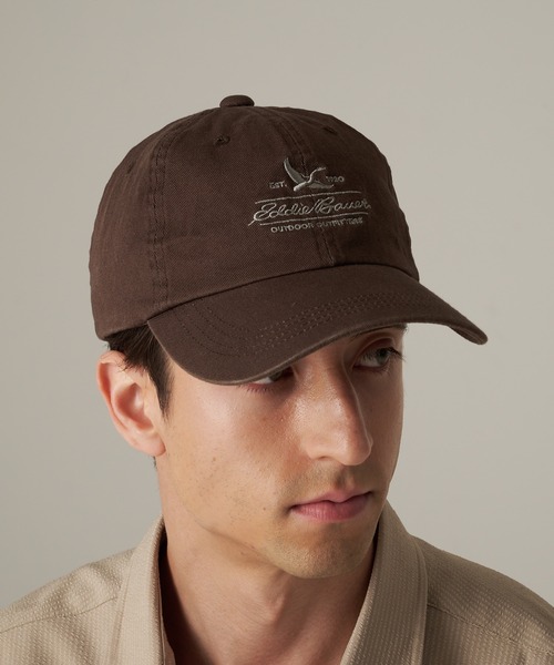 Eddie Bauer(エディーバウアー)の「コットンツイル ロゴ キャップ(キャップ・メンズ・ネイビー/ベージュ/サファリグリーン/ブラウン/ブラック/ピンク・F)」の9枚目の写真