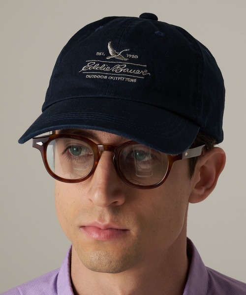 Eddie Bauer(エディーバウアー)の「コットンツイル ロゴ キャップ(キャップ・メンズ・ネイビー/ベージュ/サファリグリーン/ブラウン/ブラック/ピンク・F)」の12枚目の写真