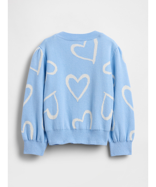 GAP（ギャップ）の「クルーネックセーター (幼児・ベビー)（ニット/セーター・キッズ・ホワイト×ブルー/ブルー/アイボリー・80ｃｍ/90cm/100cm/70cm/95cm/105cm/110cm）」の5枚目の写真