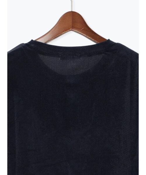 Te chichi（テチチ）の「シアーベロアロゴ刺繍TOPS（Tシャツ/カットソー・レディース・ブラウン/オフホワイト/ネイビー・F）」の14枚目の写真