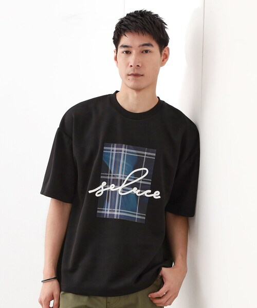 THE SHOP TK (ザ ショップ ティーケー )の「コード刺繍フォトプリント半袖Tシャツ 【洗濯機OK】(Tシャツ/カットソー・メンズ・ブラック系/ホワイト系3/オフホワイト・04/03/02)」の3枚目の写真