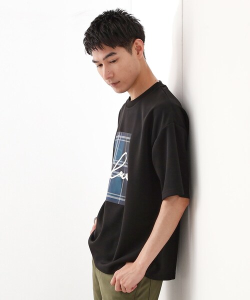 THE SHOP TK (ザ ショップ ティーケー )の「コード刺繍フォトプリント半袖Tシャツ 【洗濯機OK】(Tシャツ/カットソー・メンズ・ブラック系/ホワイト系3/オフホワイト・04/03/02)」の4枚目の写真