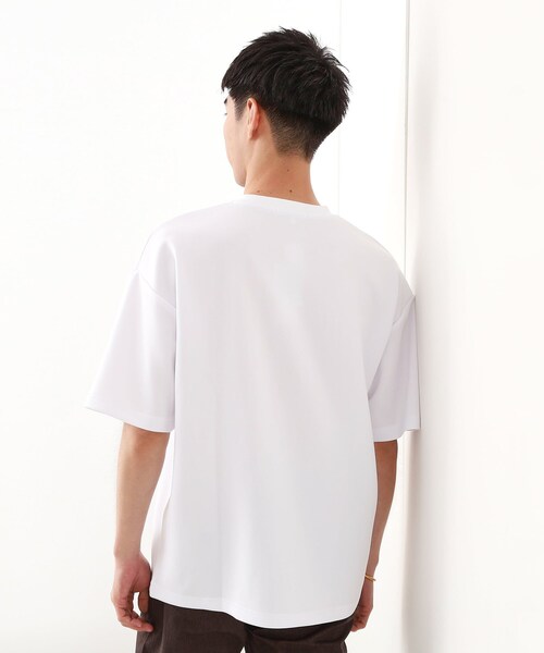 THE SHOP TK (ザ ショップ ティーケー )の「コード刺繍フォトプリント半袖Tシャツ 【洗濯機OK】(Tシャツ/カットソー・メンズ・ブラック系/ホワイト系3/オフホワイト・04/03/02)」の9枚目の写真