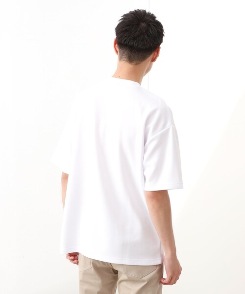 THE SHOP TK (ザ ショップ ティーケー )の「コード刺繍フォトプリント半袖Tシャツ 【洗濯機OK】(Tシャツ/カットソー・メンズ・ブラック系/ホワイト系3/オフホワイト・04/03/02)」の13枚目の写真