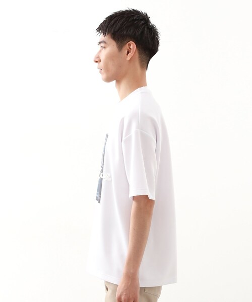 THE SHOP TK (ザ ショップ ティーケー )の「コード刺繍フォトプリント半袖Tシャツ 【洗濯機OK】(Tシャツ/カットソー・メンズ・ブラック系/ホワイト系3/オフホワイト・04/03/02)」の17枚目の写真