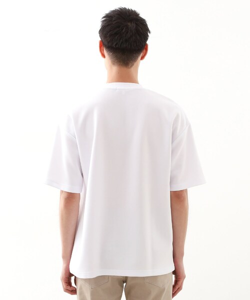 THE SHOP TK (ザ ショップ ティーケー )の「コード刺繍フォトプリント半袖Tシャツ 【洗濯機OK】(Tシャツ/カットソー・メンズ・ブラック系/ホワイト系3/オフホワイト・04/03/02)」の18枚目の写真