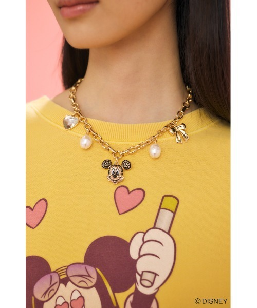 Disney SERIES CREATED by MUS(ディズニーシリーズクリエイテッドバイエムユーエス)の「MD GLT FACE ネックレス / MICKEY(ネックレス・レディース・シルバー/ゴールド・FREE)」の3枚目の写真