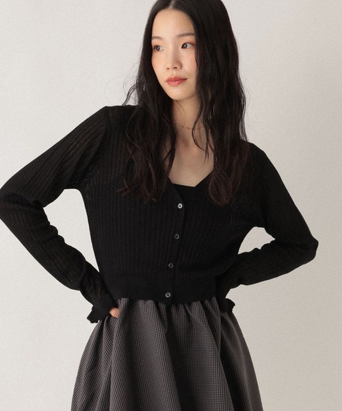 こすもすん　バルーンワンピース　黒ピンドット pumpkin port ワンピース リブTシャツ×バルーンスカート