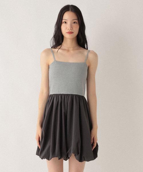 Heather（ヘザー）の「ドッキングバルーンワンピース2P 592343