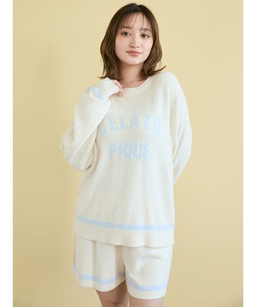 【本日発売】長袖　パジャマ　ダッフィー　ジェラートピケ　白色　ルームウェア 楽天市場】ジェラートピケ ロゴプリント 動物柄 長袖 ルーム