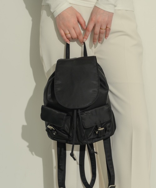 muku(ムク)の「BAG PACK/NYLON(バックパック/リュック・レディース・ブラック・FREE)」の5枚目の写真