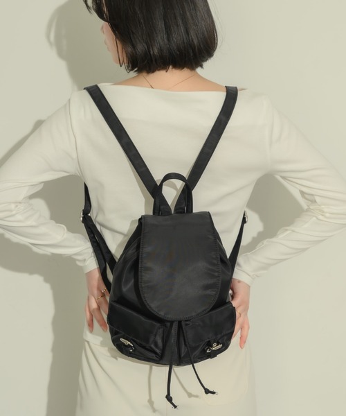 muku(ムク)の「BAG PACK/NYLON(バックパック/リュック・レディース・ブラック・FREE)」の3枚目の写真