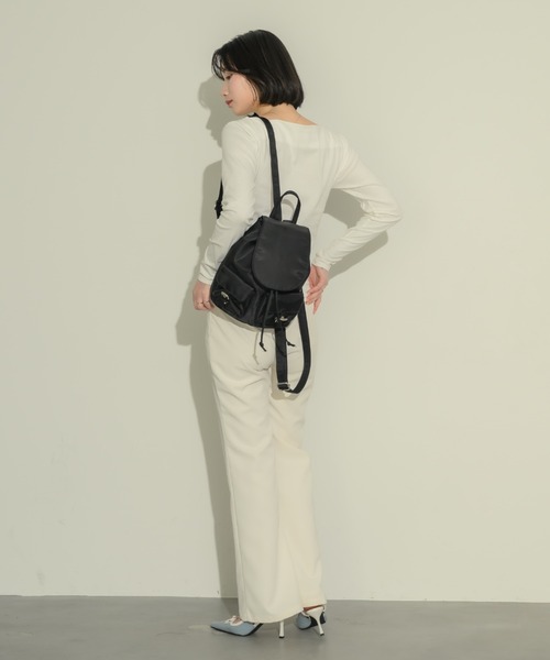 muku(ムク)の「BAG PACK/NYLON(バックパック/リュック・レディース・ブラック・FREE)」の8枚目の写真