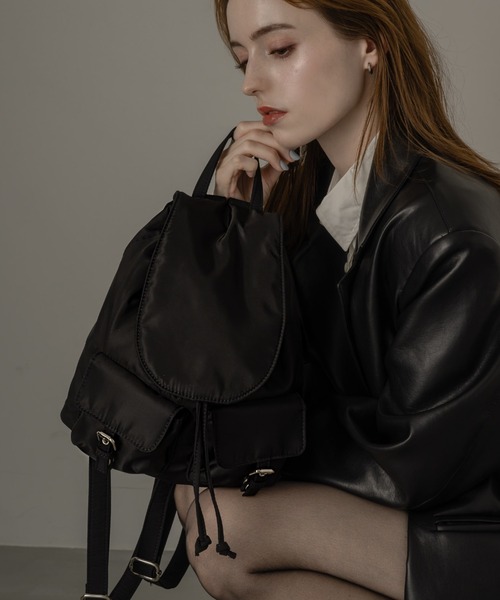 muku(ムク)の「BAG PACK/NYLON(バックパック/リュック・レディース・ブラック・FREE)」の7枚目の写真