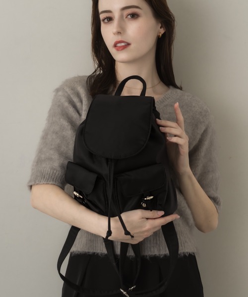 muku(ムク)の「BAG PACK/NYLON(バックパック/リュック・レディース・ブラック・FREE)」の12枚目の写真