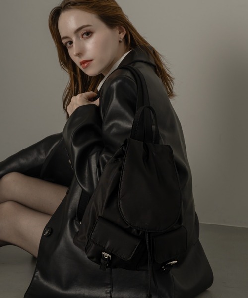 muku(ムク)の「BAG PACK/NYLON(バックパック/リュック・レディース・ブラック・FREE)」の13枚目の写真
