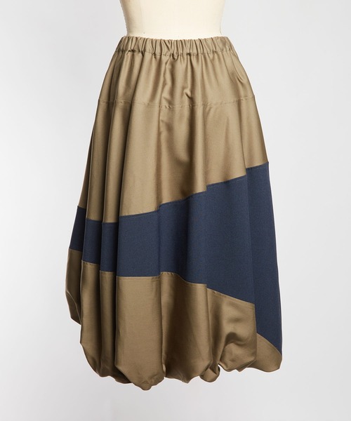 gomme（ゴム）の「エクセルツイル　バルーンSKT（スカート・レディース・ブラック/カーキ・MEDIUM）」の13枚目の写真