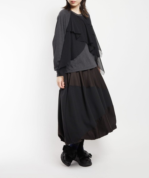 gomme（ゴム）の「エクセルツイル　バルーンSKT（スカート・レディース・ブラック/カーキ・MEDIUM）」の22枚目の写真