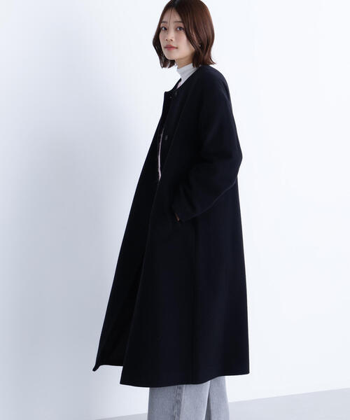 【タグ付未使用】NATURAL BEAUTY　ロングコート　19号　大きいサイズ 大きいサイズ＞2wayカラーロングコート marun 通販【ニッセン】